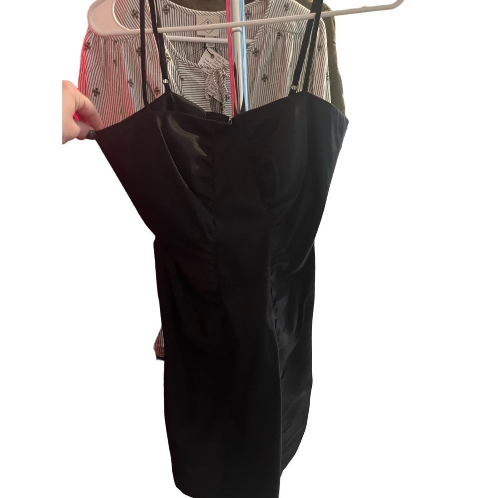 Calvin Klein Ruched Spaghetti Strap Dress